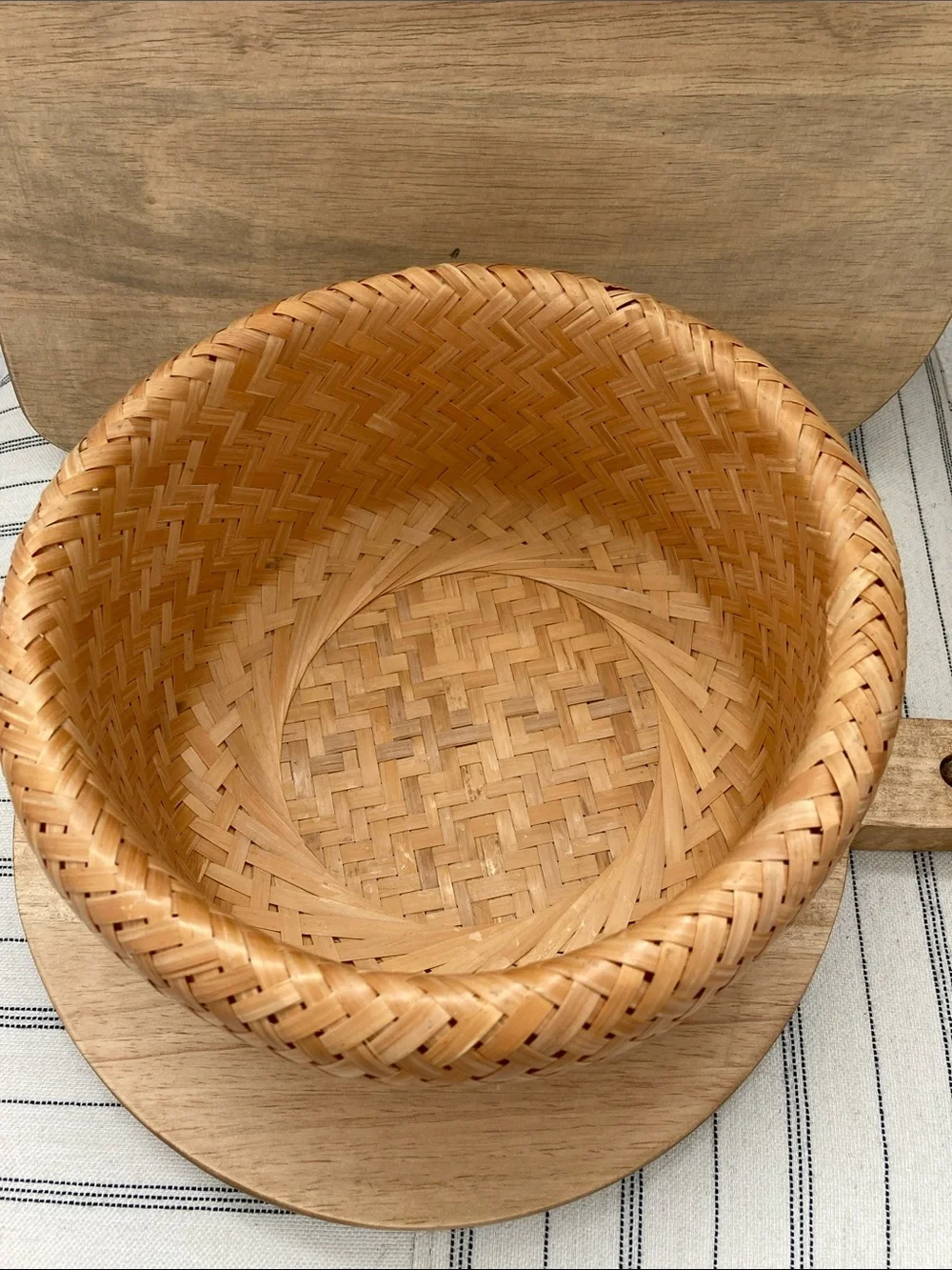 SALE! 70% Off Vintage Woven Rattan Decorative Bowl - Natural Tan Set of 3